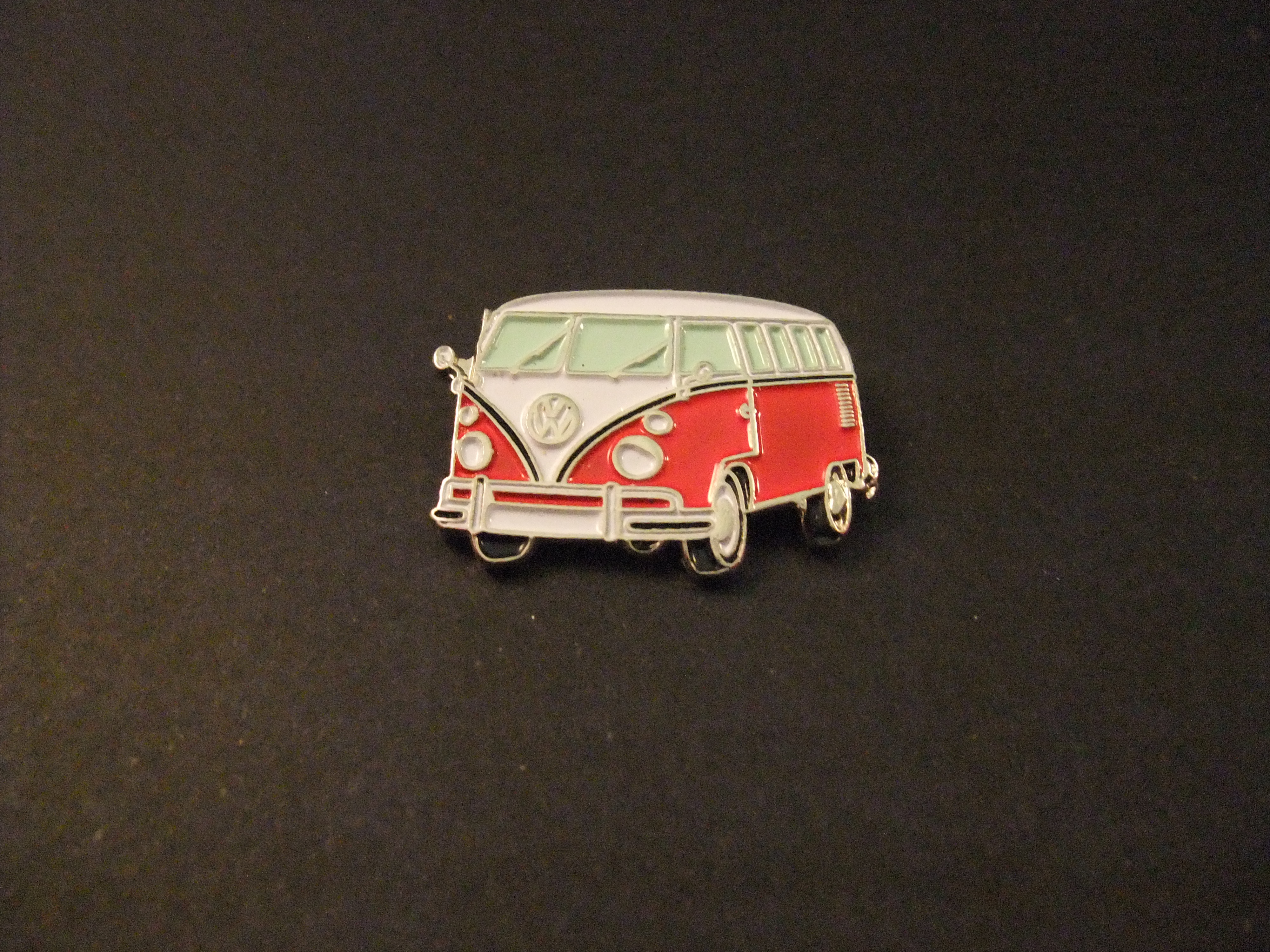 Volkswagen T1 Spijlbus (allereerste type Volkswagen-bus) 1950 -1967 rood